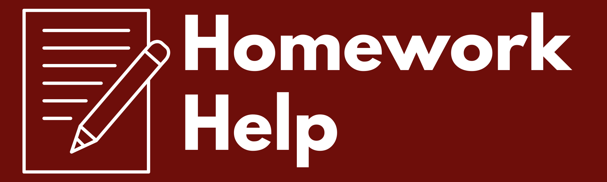 Homework Help Resource Link