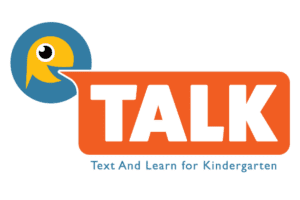 talk text and learn for kindergarten